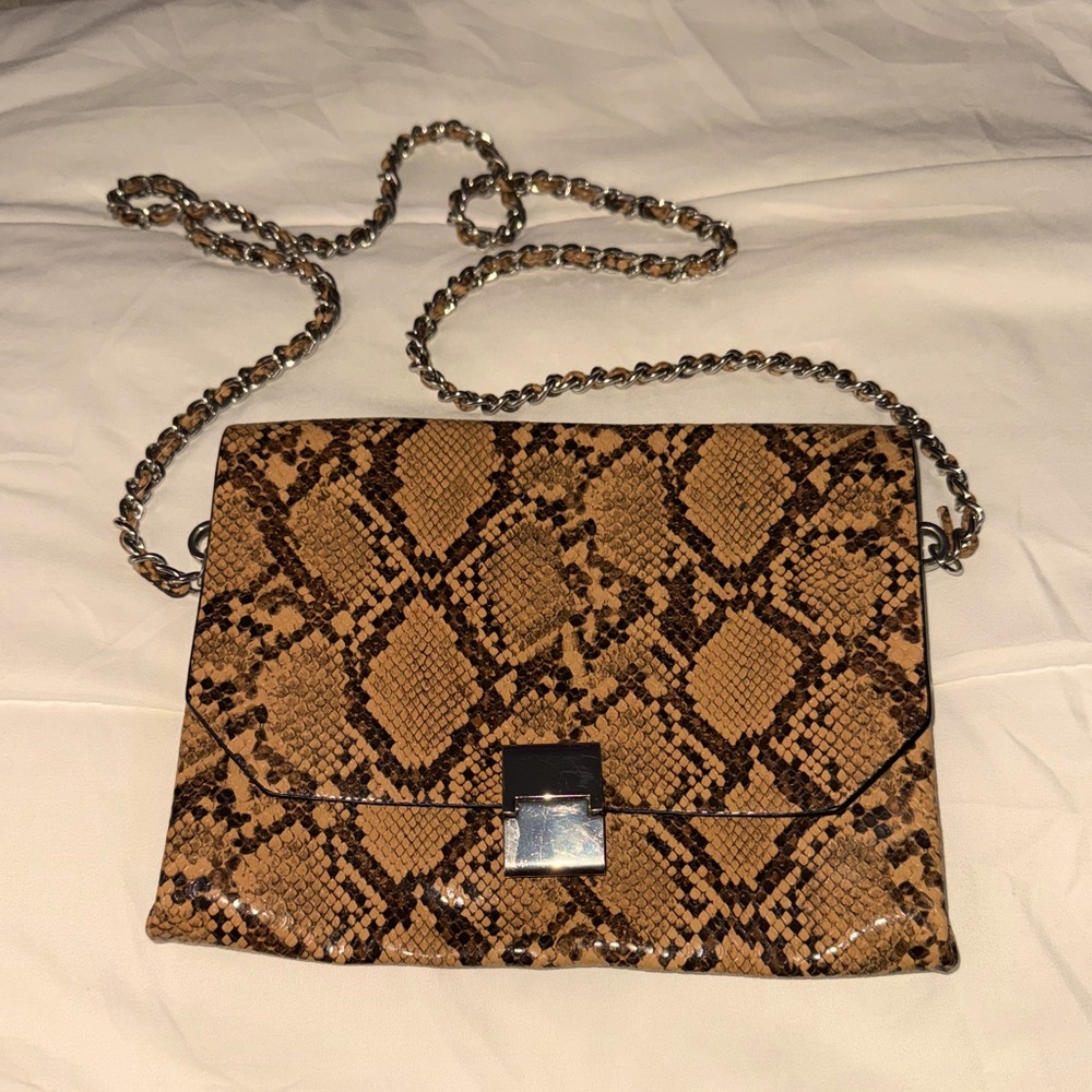 Zara - Snake Print Crossbody‎ Bag